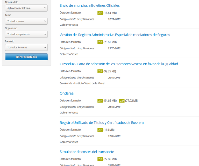 OpenApps Euskadi repository