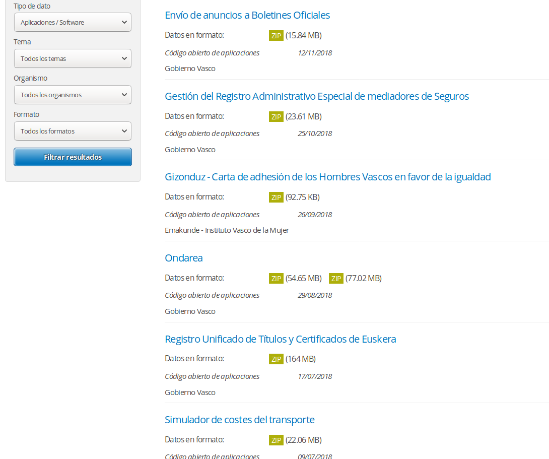 OpenApps Euskadi repository