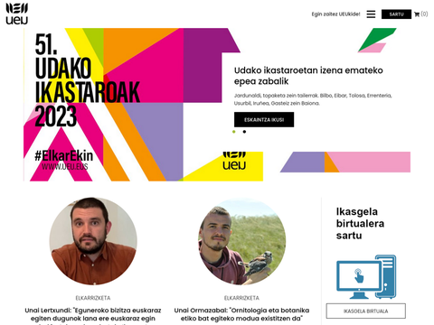 New website for the Basque Summer University New website for the Basque Summer University