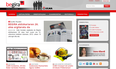 Sitio web de la revista corporativa Begira del Grupo Ulma