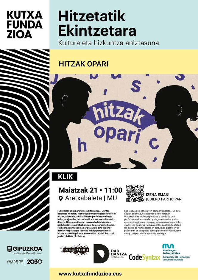 Hitzetatik Ekintzetara: fomentando la diversidad lingüística y cultural