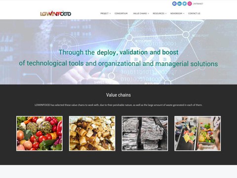 Página web del proyecto LOWINFOOD