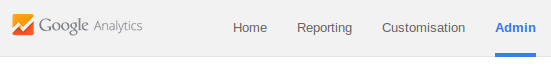 Admin - Google Analytics