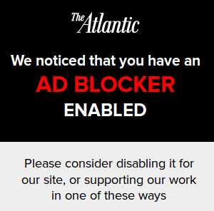 The Atlantic adblocker