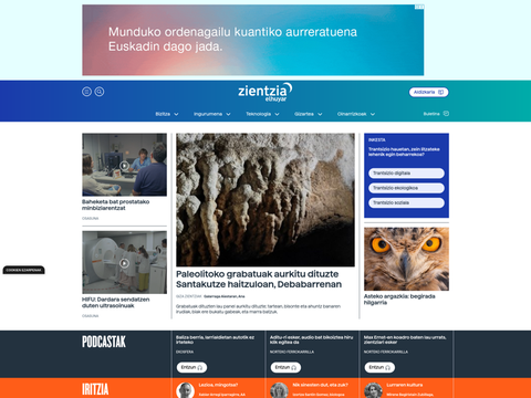 Elhuyar Zientzia - Zientziako eta teknologiako hedabide digitala